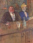 Henri De Toulouse-Lautrec Die Bar oil